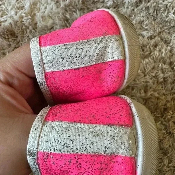 Pink glittery Seahawks shoes size 9 - Picture 3 of 4
